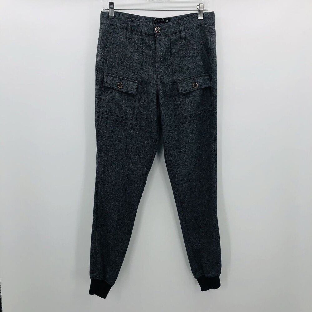 Brooklyn Calling NYC Jogger Pants Gray Tweed Size 27